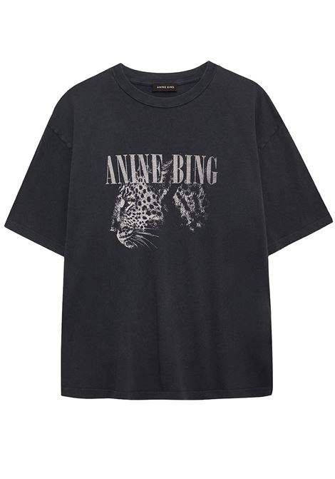 t-shirt cohen donna nera ANINE BING | A-08-11703WBL1